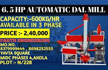 6.5HP Automatic Mini Dal Mill